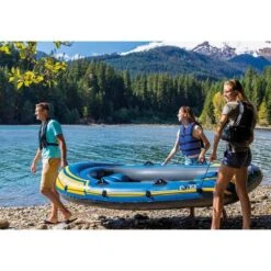 Intex Challenger Inflatable Boat 3 Person -Kayaks Store BCF 581940 04 hi res