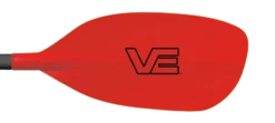 VE Pro Glass Blade Straight Glass Shaft -Kayaks Store VE LH Blade Pro glass glass shaft red
