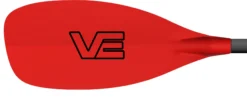 VE Wisp Glass Blade Straight Glass Shaft -Kayaks Store VE paddles Wisp red blade glass Shaft red