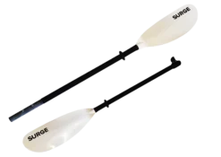 Surge Paddle Argyle Fibreglass Adjustable -Kayaks Store surge touring paddle halves